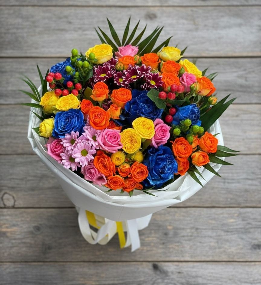 Букет цветов из: Розы и Хризантемы в Михайлове