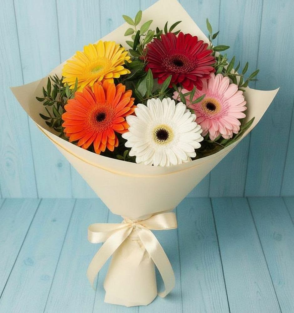 Букет цветов из: Герберы в Михайлове