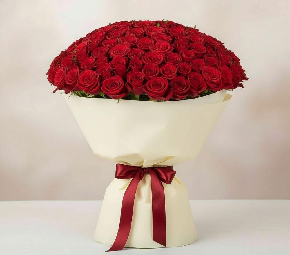 Букет 101 Красная роза Милано в Михайлове