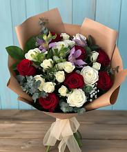 Букет цветов из:  Розы и Альстромерии в Михайлове