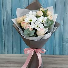 Букет цветов из:  Хризантемы и Розы в Михайлове