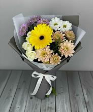 Букет цветов из:  Розы, Герберы и Хризантемы #REPLACE_PRED# Михайлове