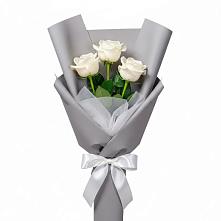 Букет 3 белые розы #REPLACE_PRED# Михайлове