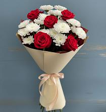Букет цветов из:  Розы и Хризантемы в Михайлове