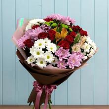 Букет цветов из:  Розы, Хризантемы и Альстромерии в Михайлове