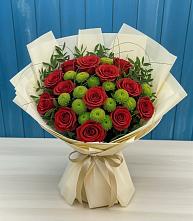 Букет цветов из:  Розы и Хризантемы #REPLACE_PRED# Михайлове