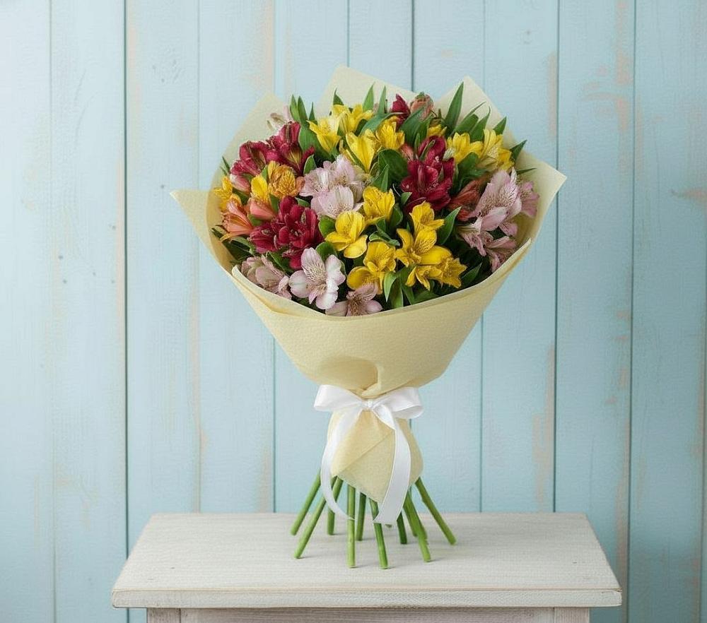 Букет цветов из: Альстромерии в Михайлове