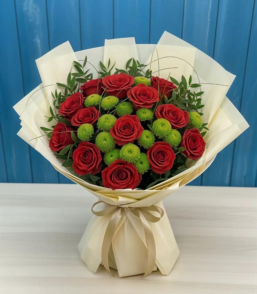 Букет цветов из: Розы и Хризантемы в Михайлове