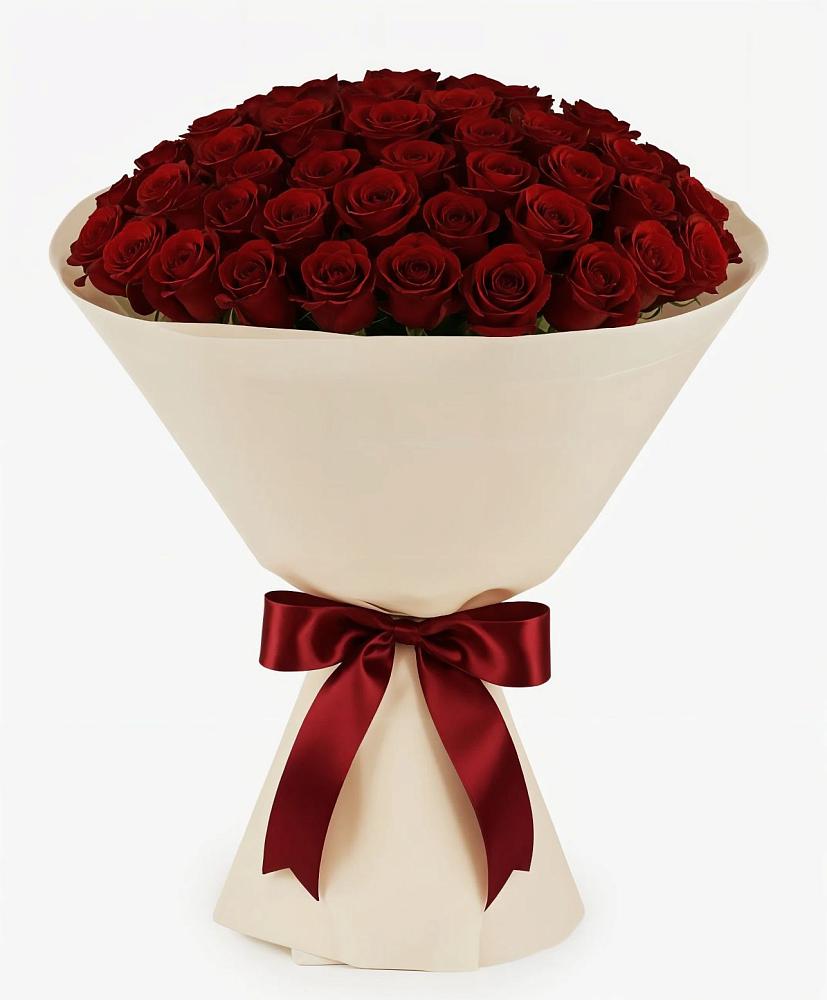 Букет 101 Бордовая роза Блэк Бакарра в Михайлове